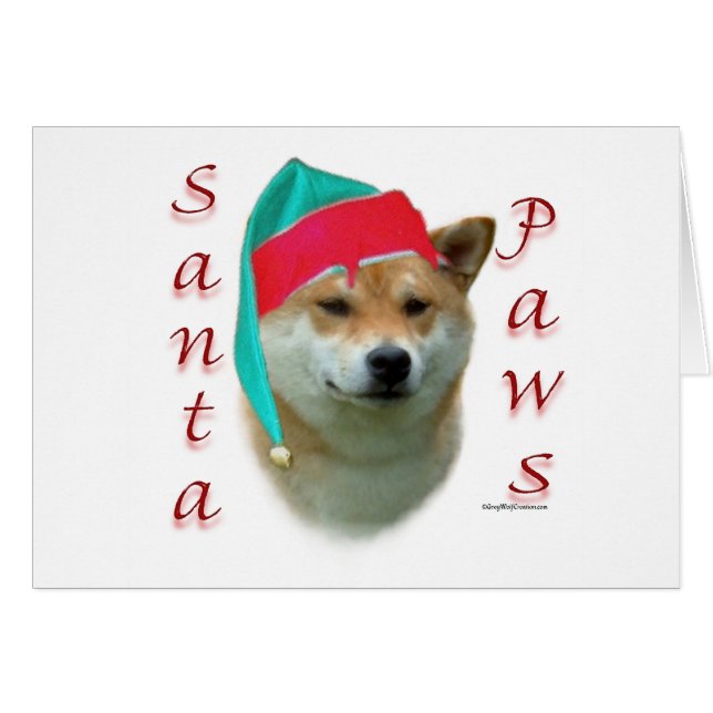 Shiba Inu Santa Paws (Anverso (Horizontal))