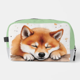 shiba se está quedando con el bolso de tocador tri