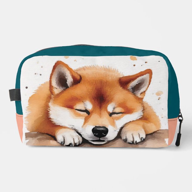 shiba se está quedando con el bolso de tocador tri (Anverso)