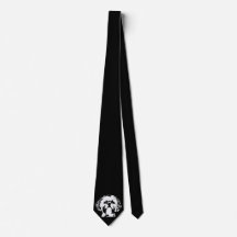 Shih corbata negra y blanca de Tzu del arte pop
