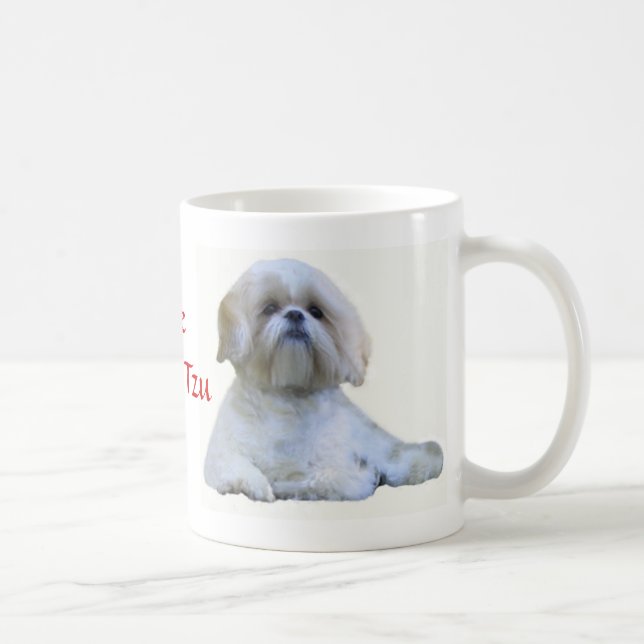 Shih Tzu adoro la taza (Derecha)