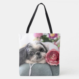 Shih Tzu Chica Gran Bolsa De Tote