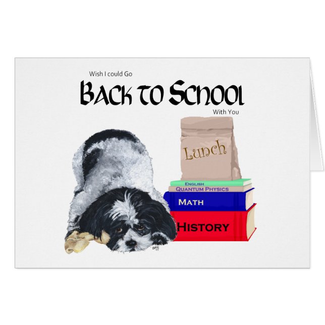 Shih Tzu De Vuelta a la Escuela (Anverso (Horizontal))