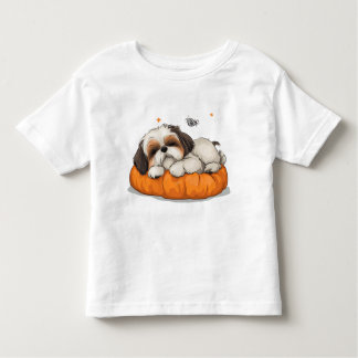 Shih Tzu durmiendo camiseta de pimienta