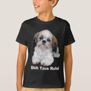 Shih Tzu embroma la camiseta