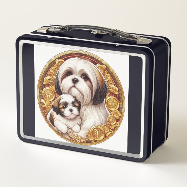 Shih Tzu Mom y Puppy (Reverso)