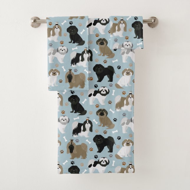 Shih Tzu Perro garras y huesos (In situ)