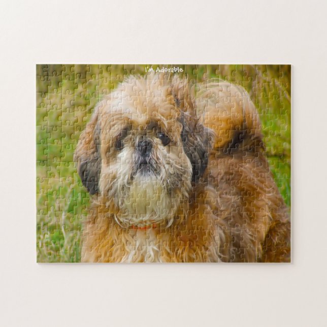Shih Tzu Perro Jigsaws. Rompecabezas (Horizontal)