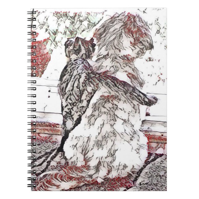 Shih Tzu Puppy y Cuaderno de Kitten (Frente)