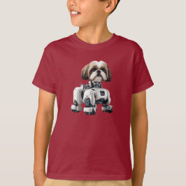 Shih Tzu Robot Camiseta de niño