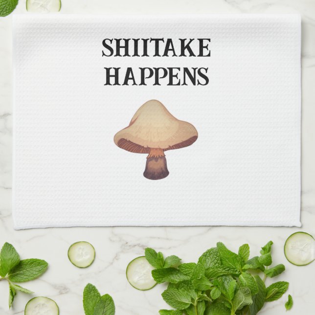 Shiitake sucede toalla de cocina (Doblado)