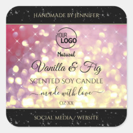 Shimmery Purple Gold Purpurina Etiquetas de produc