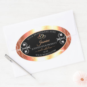 Shimmery Salmon Cream Etiquetas de productos Jewel