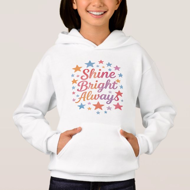 Shine Bright Always Kids' Pullover Hoodie  (Anverso)