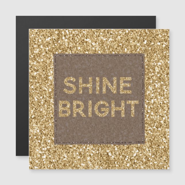 Shine Bright, Purpurina Glitzy Gold         (Anverso/Reverso)