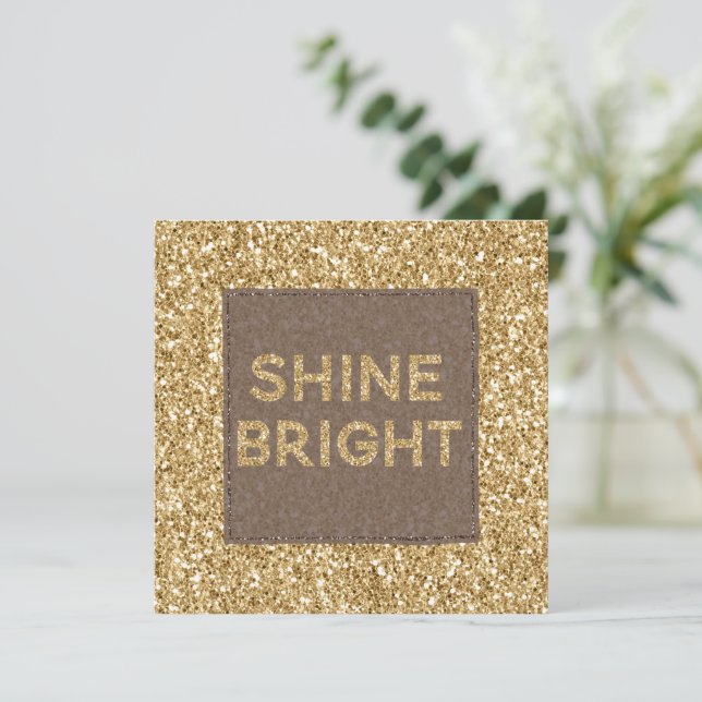 Shine Bright, Purpurina Glitzy Gold (Anverso de pie)