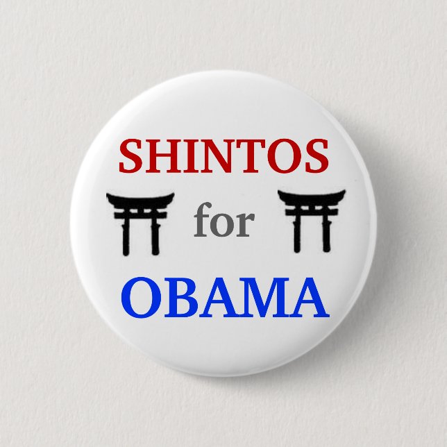 Shintos para el botón de Obama 2012 (Anverso)