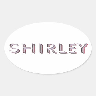 Shirley nombre pegatina