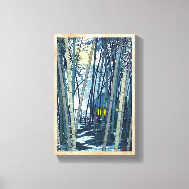 Shiro Kasamatsu Bamboo en el arte de verano tempra (Anverso)
