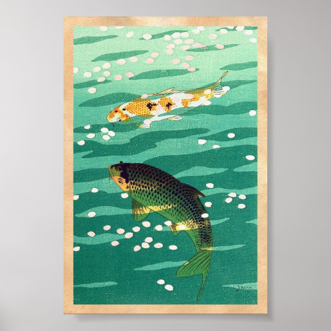 Shiro Kasamatsu Karp Koi estanque de peces arte ja (Frente)