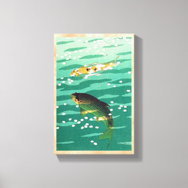 Shiro Kasamatsu Karp Koi estanque de peces arte ja (Anverso)