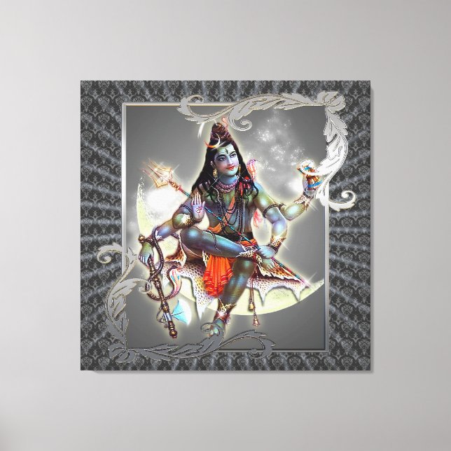 Shiva - Magia De Gris - Lienzo Envuelto (Anverso)