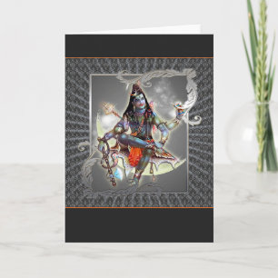 Shiva - magia del gris - tarjeta, saludo, nota