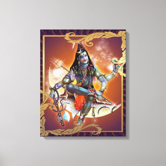 Shiva - Sunset Glow - Lienzo envuelto (Anverso)