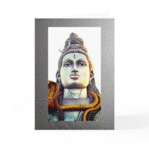 Shiva, tarjeta de felicitación plegada de 5" x 7"