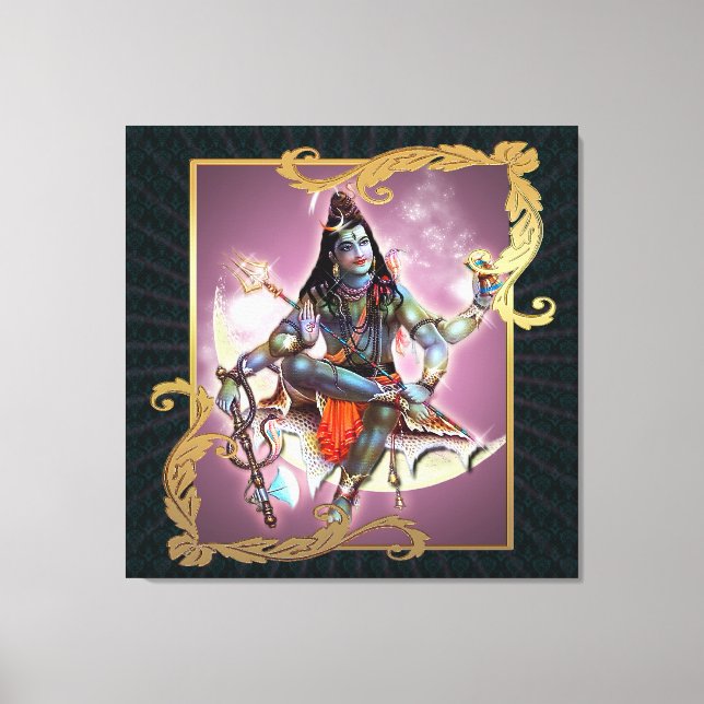 Shiva - Vintage Moss - Lienzo envuelto (Anverso)