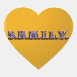 SHMILY Heart Pegatina