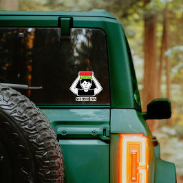 Shoebox Family Vinyl Car Window Pegatina - Man