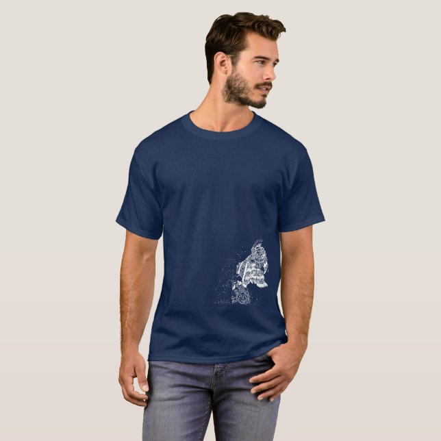 Shoki el asesino del demonio y la camiseta de Oni (Anverso completo)