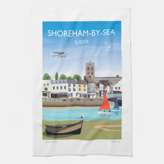 Shoreham con toalla de té del mar