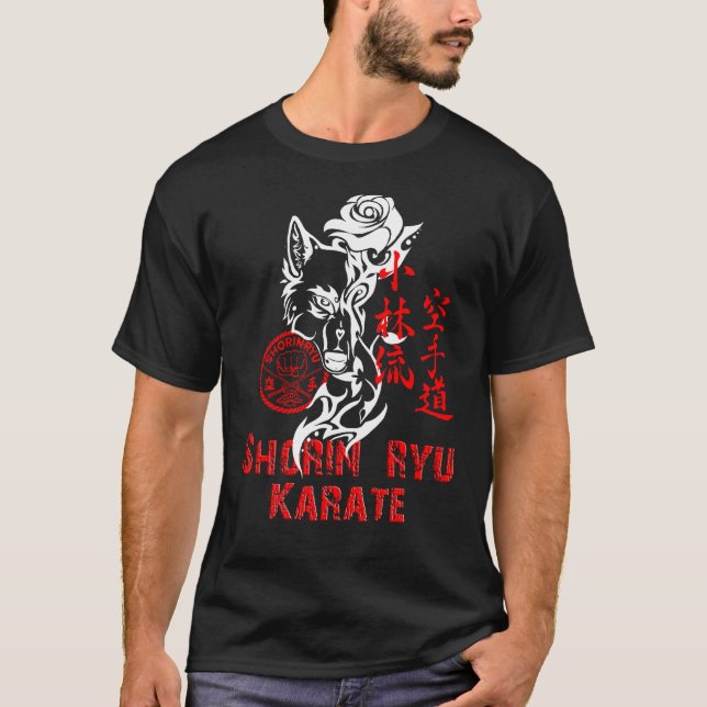 Shorin Ryu Karate Lone Wolf - Camiseta de arte Kar (Anverso)