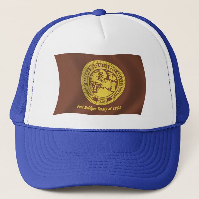 Shoshone Bannock Tribus Gorra de la bandera (Anverso)