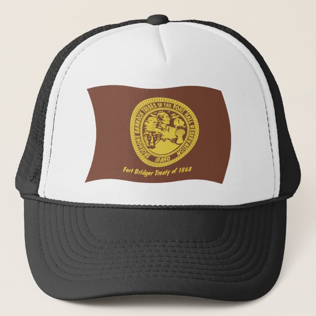 Shoshone Bannock Tribus Gorra de la bandera (Anverso)