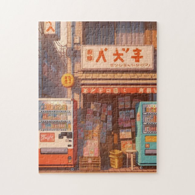 Showa Snack Shop – Retro Japan Puzzle (Vertical)