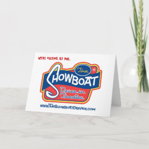 Showboat Drive en tarjeta de felicitación