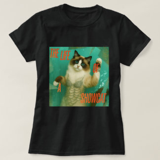Showcat Diva Cat Meme Y2K Glam Gracioso Camisa