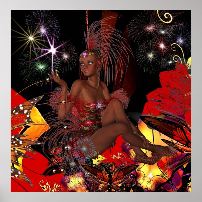 Showgirl de celebración de Poster de arte (Frente)