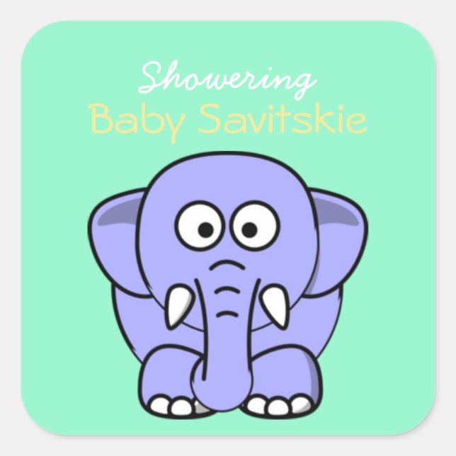 Showowling Baby Mason Jar Pegatina - Green Yellow (Anverso)