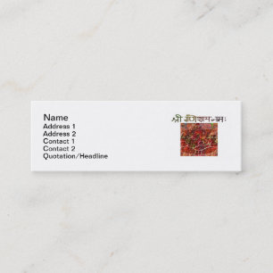 Shree Ganeshay Nama 3" flaco" tarjeta de visita x1