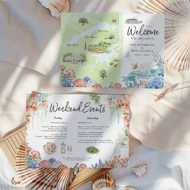 Shrewsbury New Jersey Wedding Weekend Welcome Map (Subido por el creador)