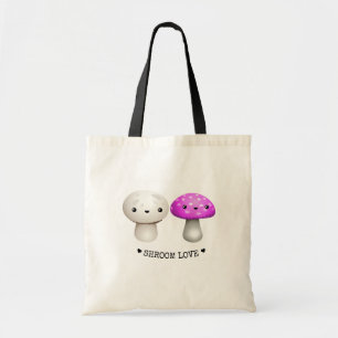 Shroom Love   Kawaii   Bolsa de Tote