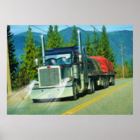 Shuswap Cargo Camión de mercancías Autopista Arte 