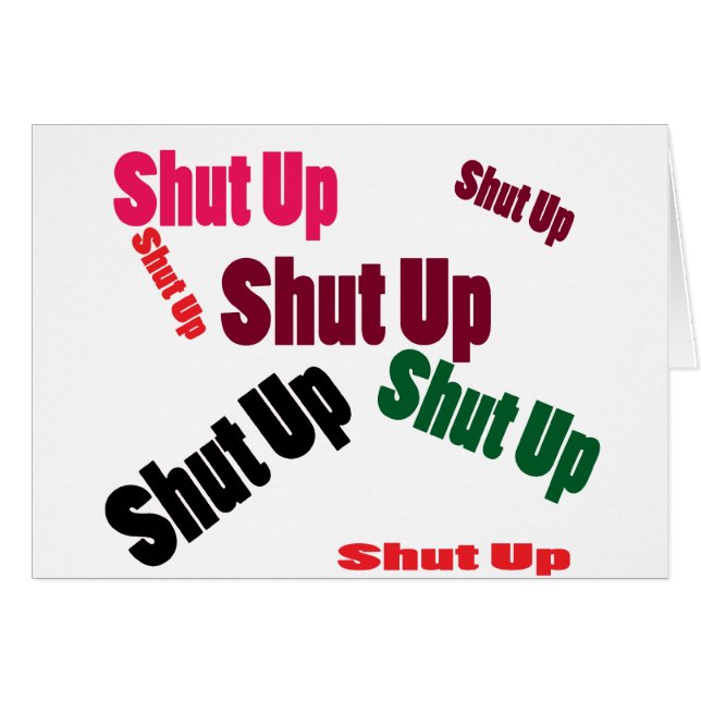 shutup (Anverso (Horizontal))