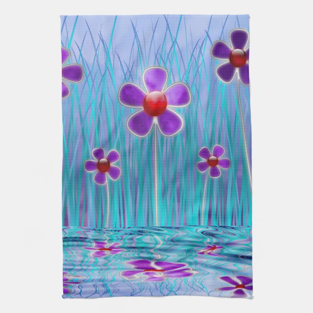 Shy Daisies Kitchen Toalla (Vertical)