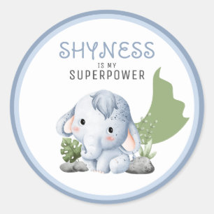 Shyness es mi superpoder Pegatinas