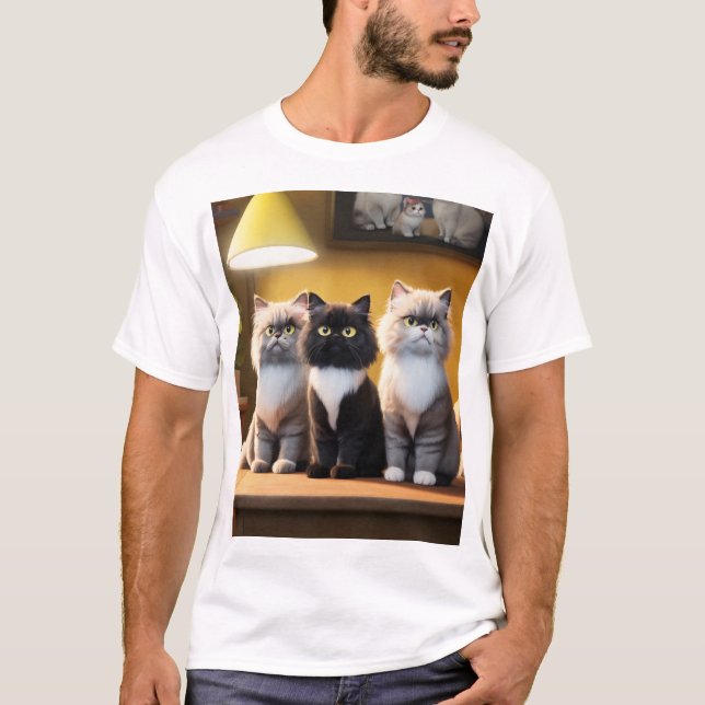 si buscas la mejor camiseta de gato de algodón, (Anverso)